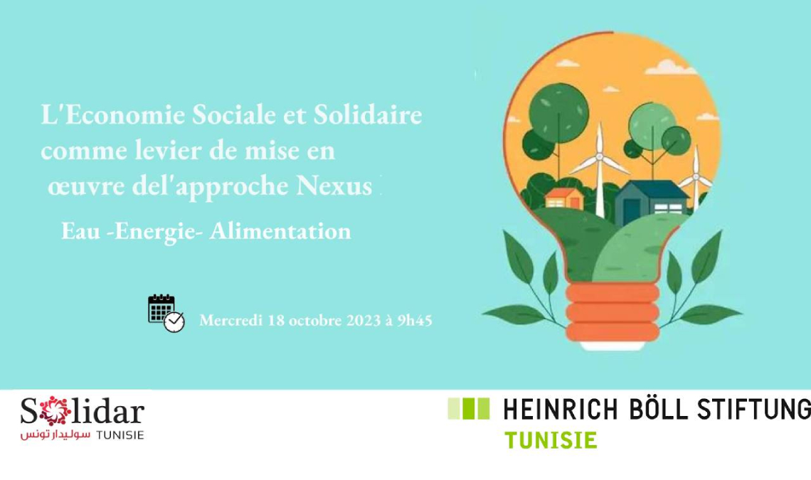  Atelier des experts: L'économie Sociale et Solidaire comme levier de mise en oeuvre de l'approche Nexus Eau-Energie-Alimentation